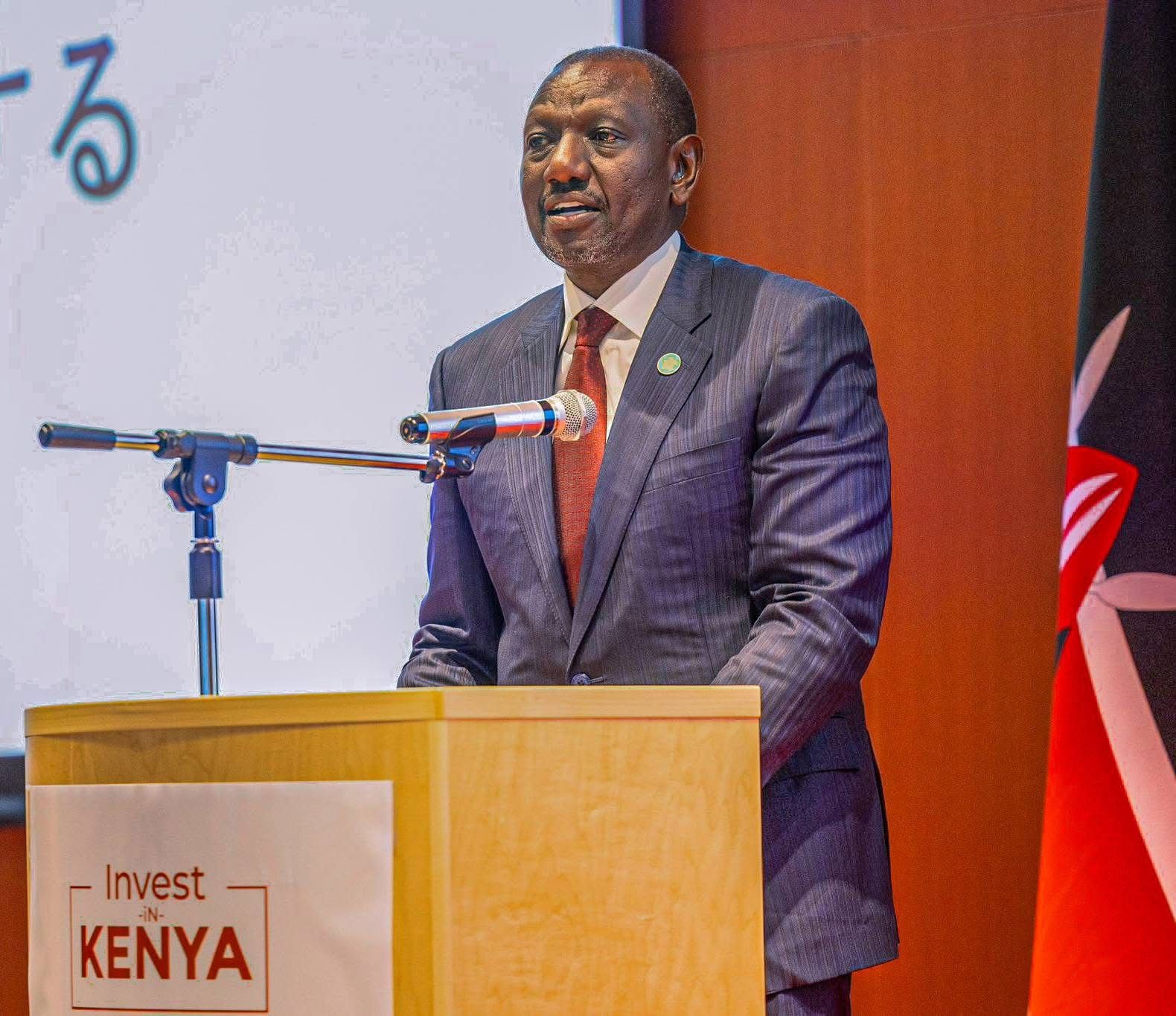 President Ruto speaking at TICAD 9